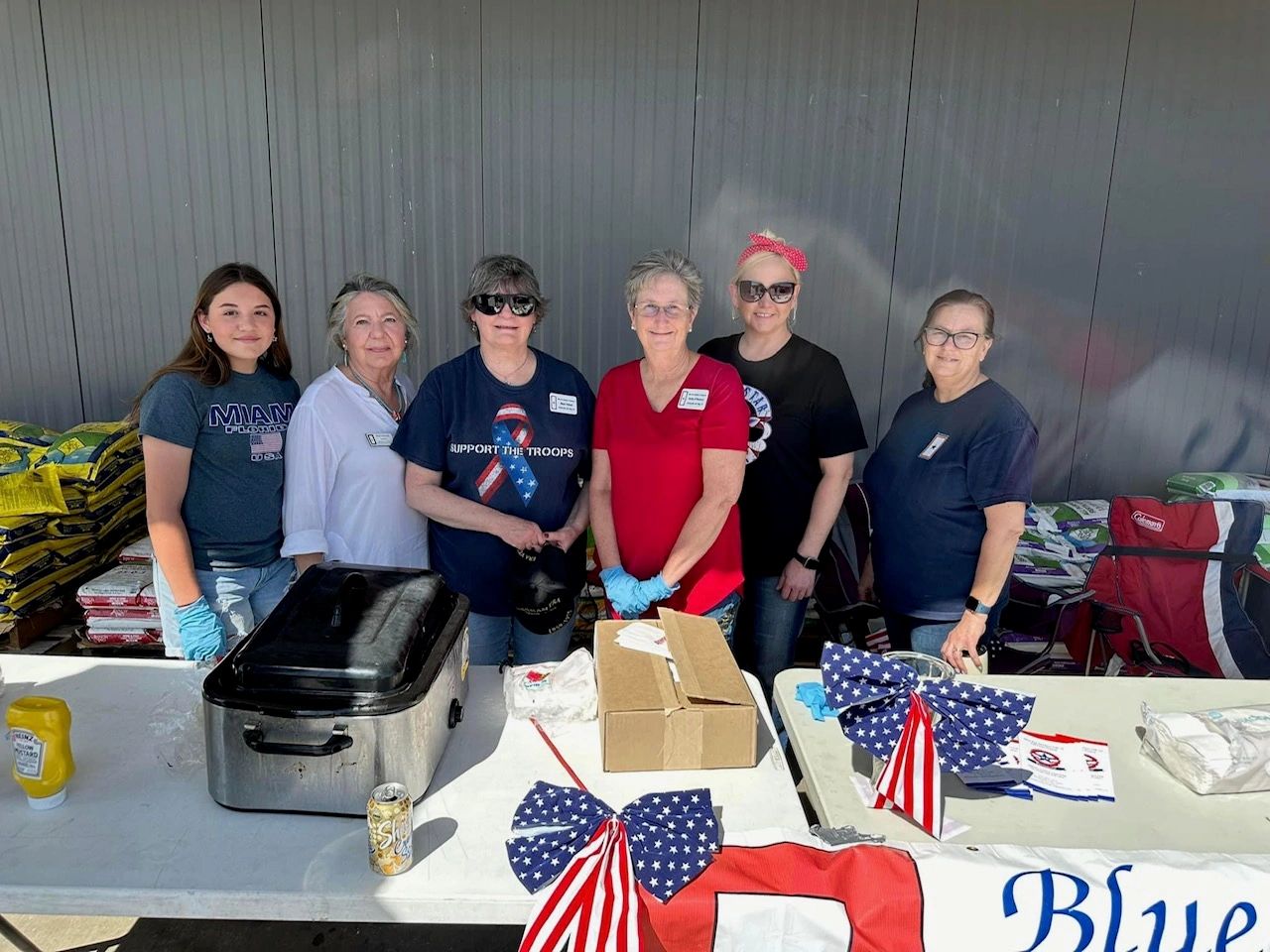 Women group photo at community event