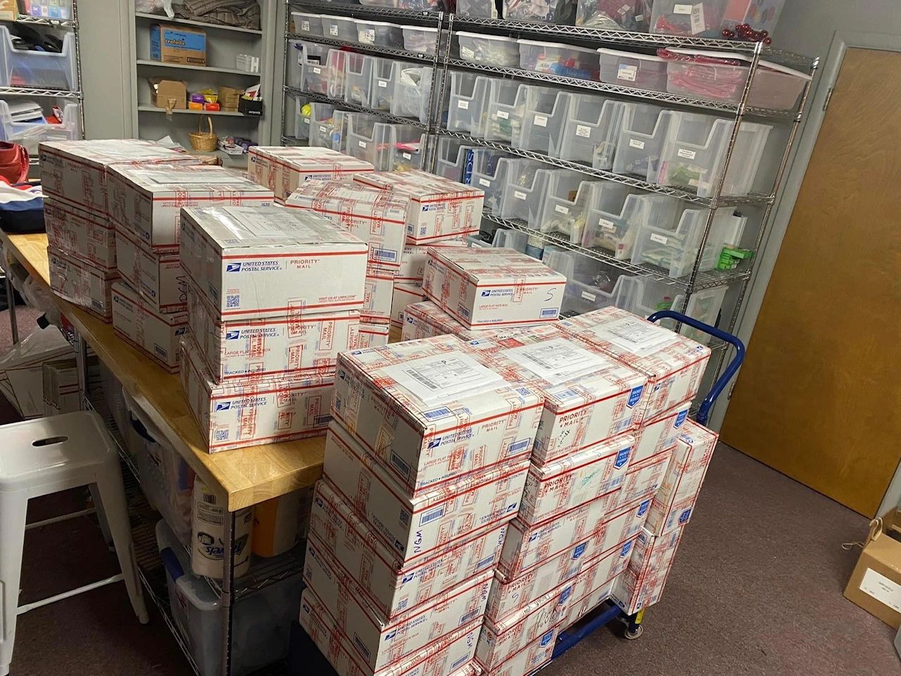 Care packages for military troops