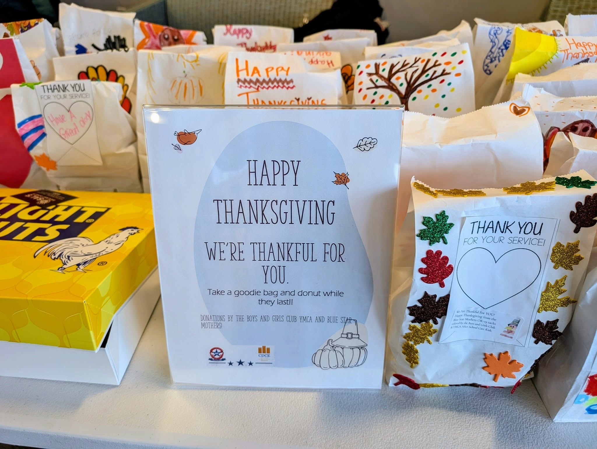 Handmade Thanksgiving thank-you gift bags